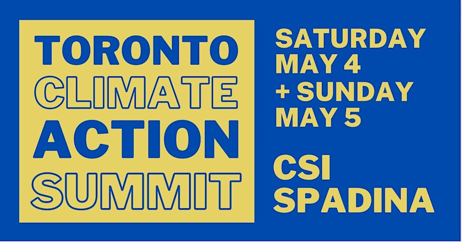 Toronto Climate Action Summit event banner